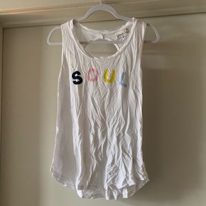 Open back tank soul by SoulCycle